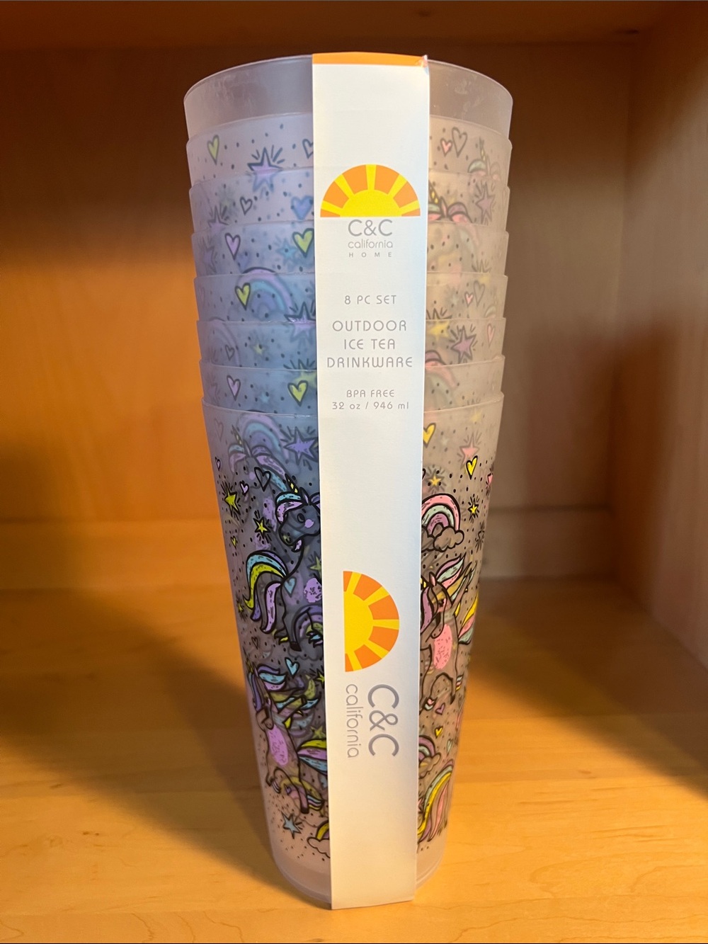 C&C California Frosted Unicorn Tumbler Set